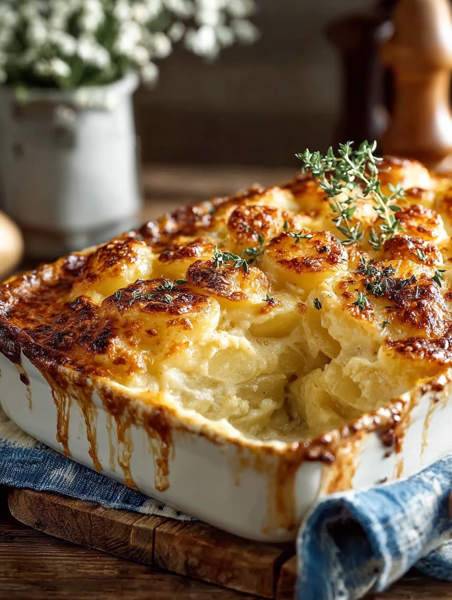 Delicious Creamy Cheesy Potato Bake for Family Gatherings - Creamy Cheesy Potato Bake - main visual representation