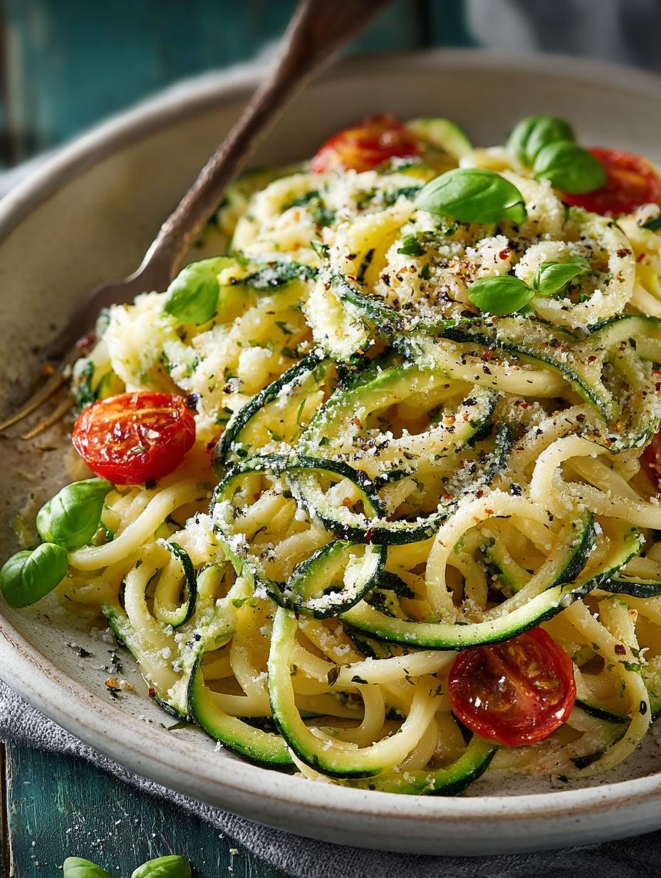 Creamy Zucchini Spaghetti: 7 Irresistibly Delicious Ways - Creamy Zucchini Spaghetti - additional detail