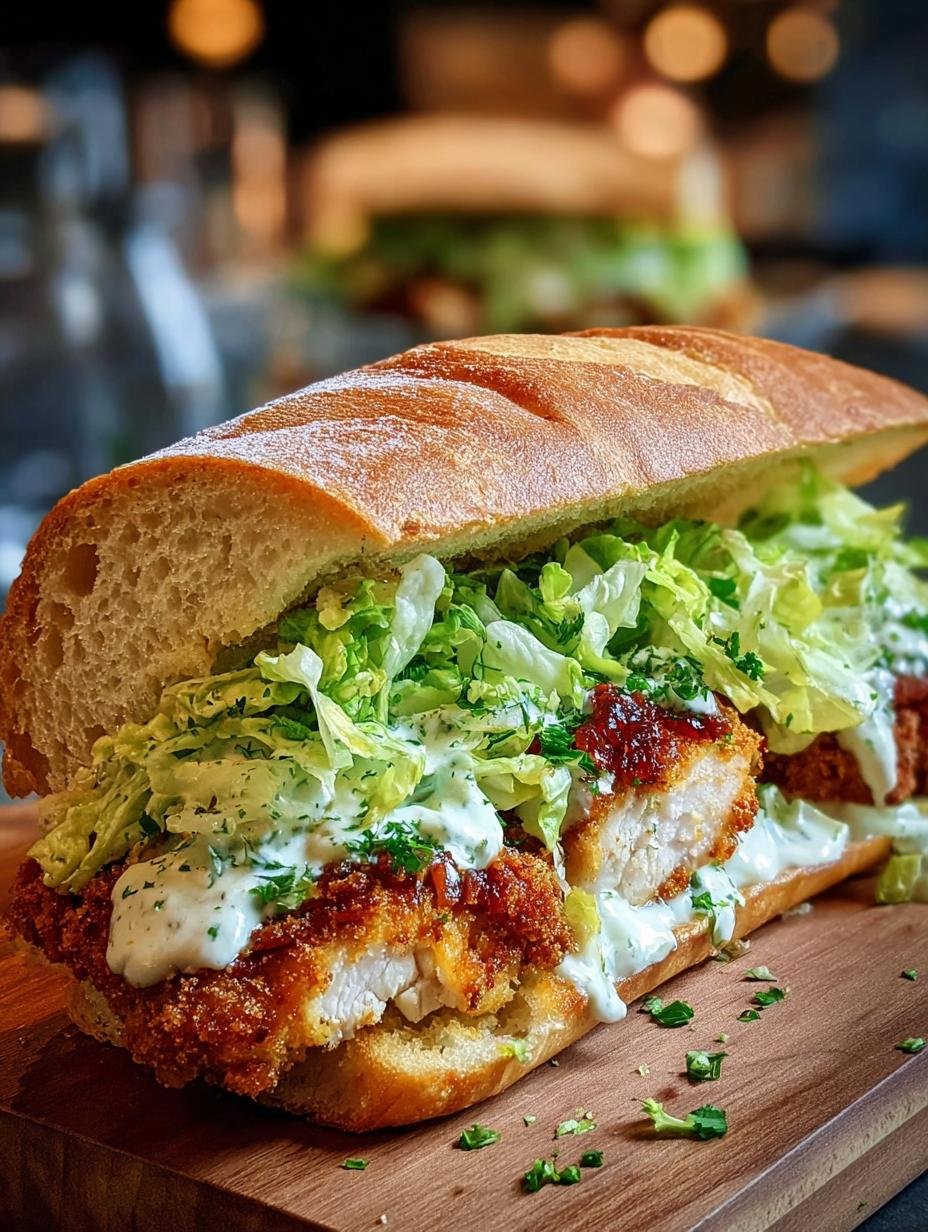 Crispy Chicken Caesar Sandwich