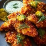 Crispy Dill Pickle Parmesan