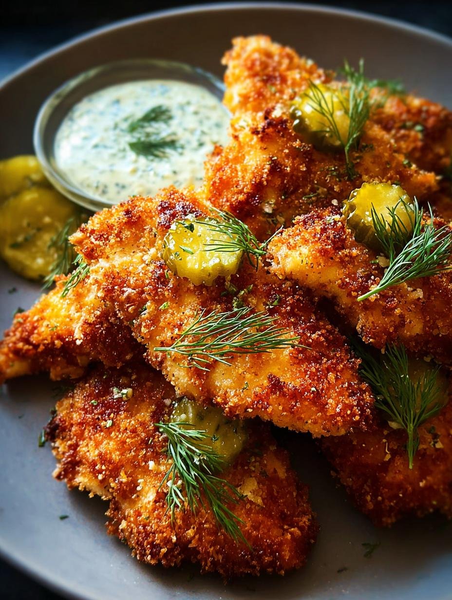 Crispy Dill Pickle Parmesan