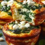 Egg Muffins Spinach Feta