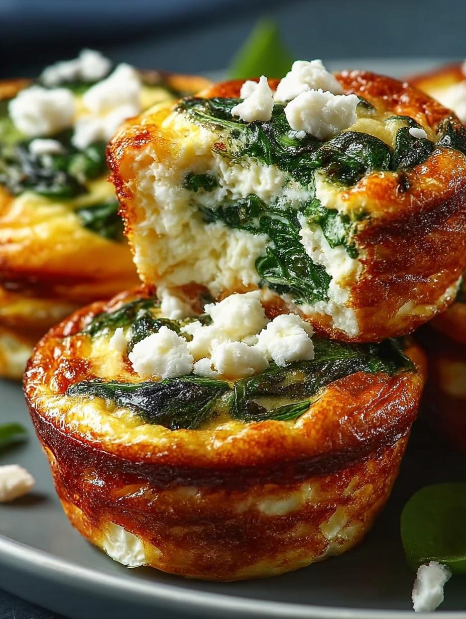 Egg Muffins Spinach Feta