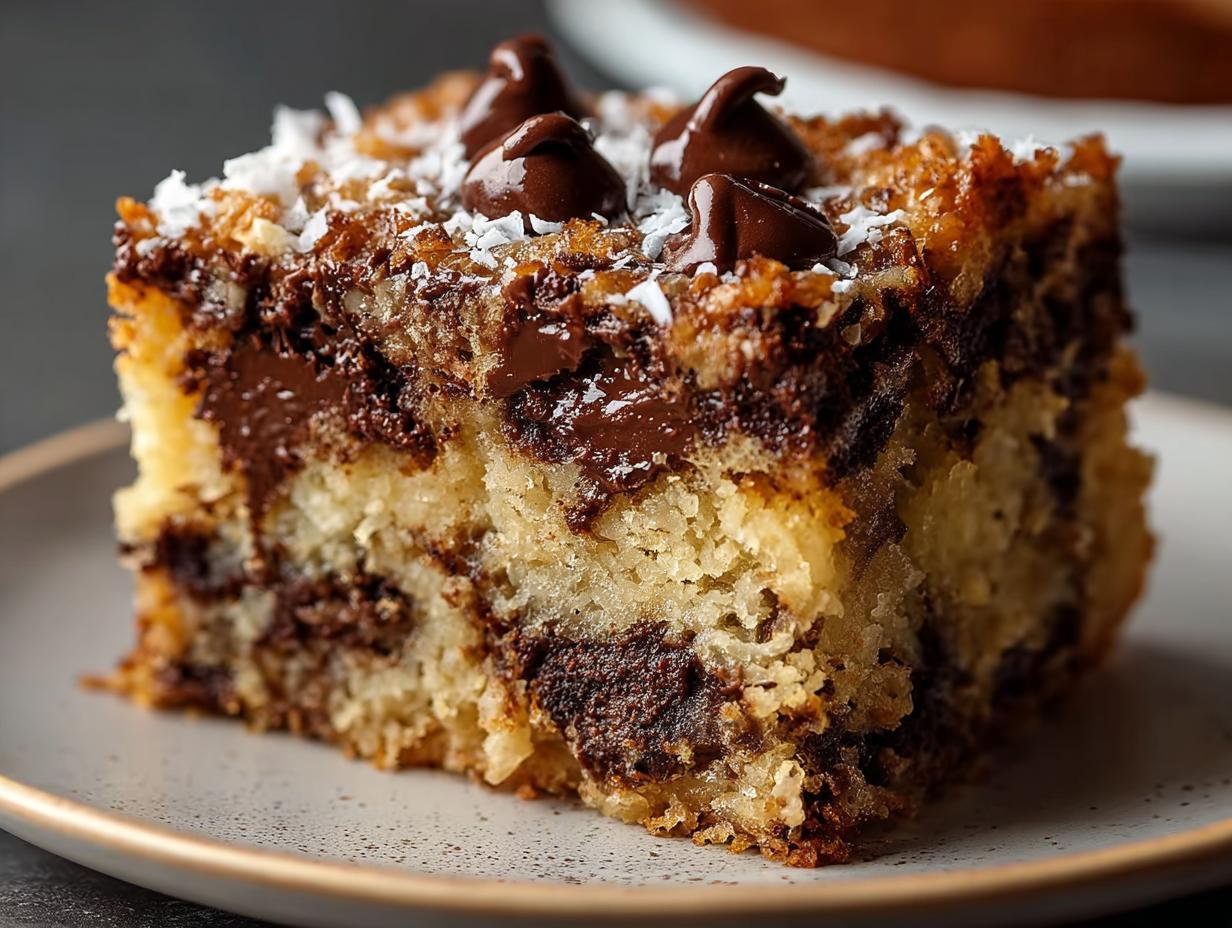 German Chocolate Dump Cake: 1 Easy Decadent Recipe - German Chocolate Dump Cake - additional detail