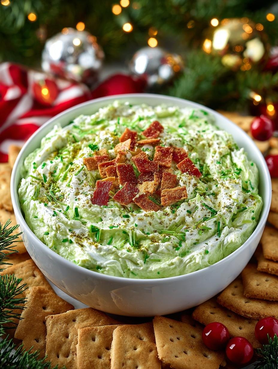 Festive Grinch Dip Recipe for Your Christmas Party - Grinch Dip - additional detail