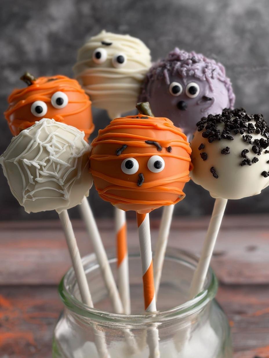 Halloween Cake Pops Spooky