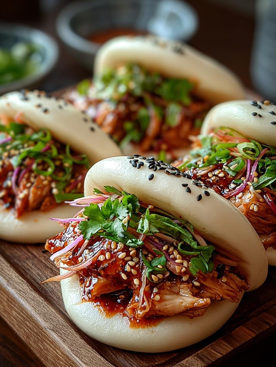 Delicious Korean Chicken Bao Buns: 6 Steps to Perfection