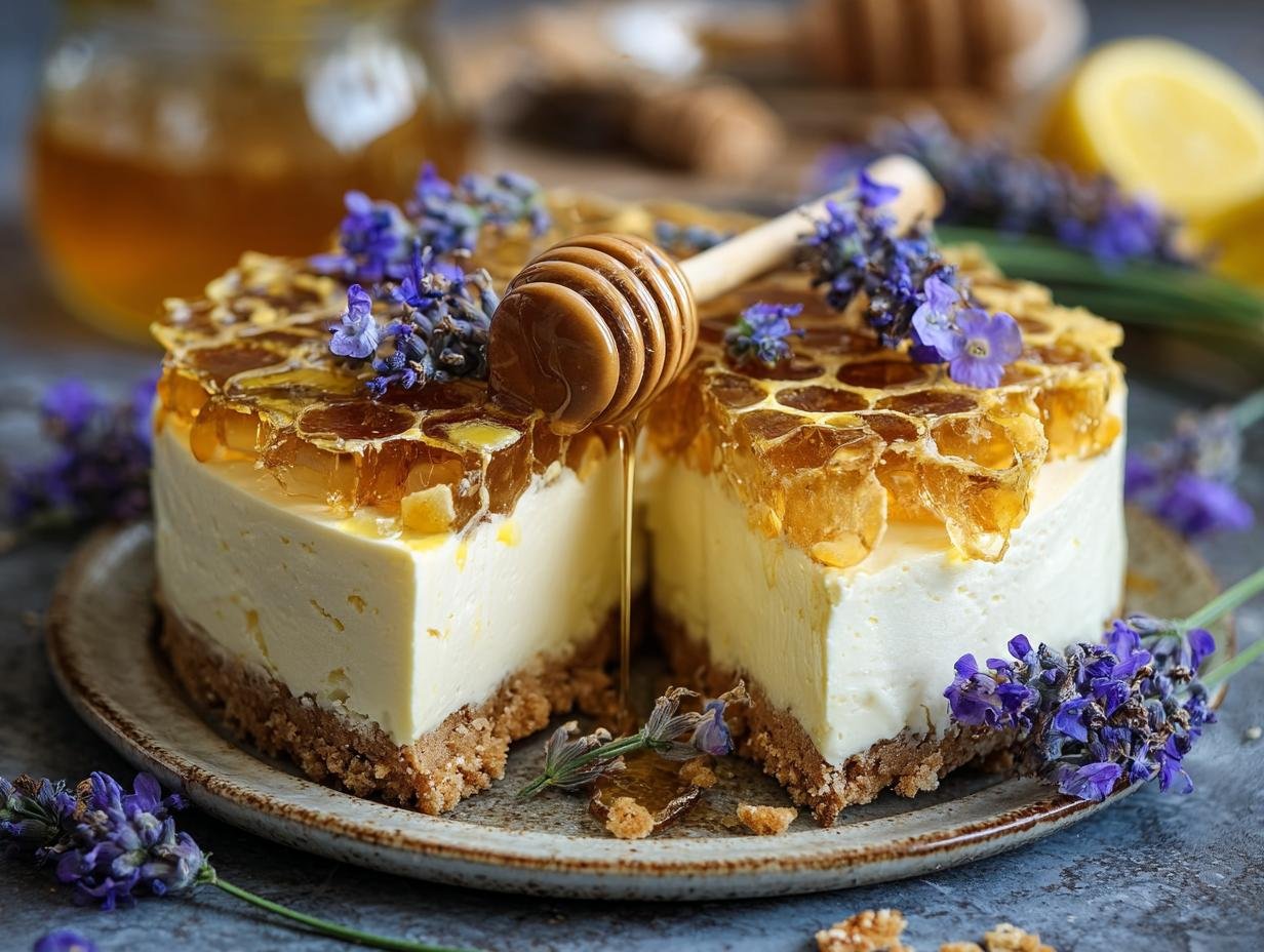 Lemon Lavender Cheesecake Honeycomb: Divine 1-Hour Bake