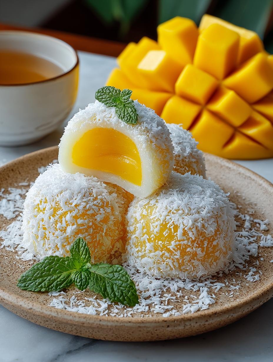 Soft & Chewy Mango Mochi: 8 Irresistible Treats - Mango Mochi - additional detail
