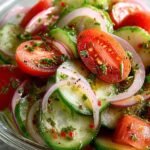 Marinated Cucumbers Onions Tomatoes