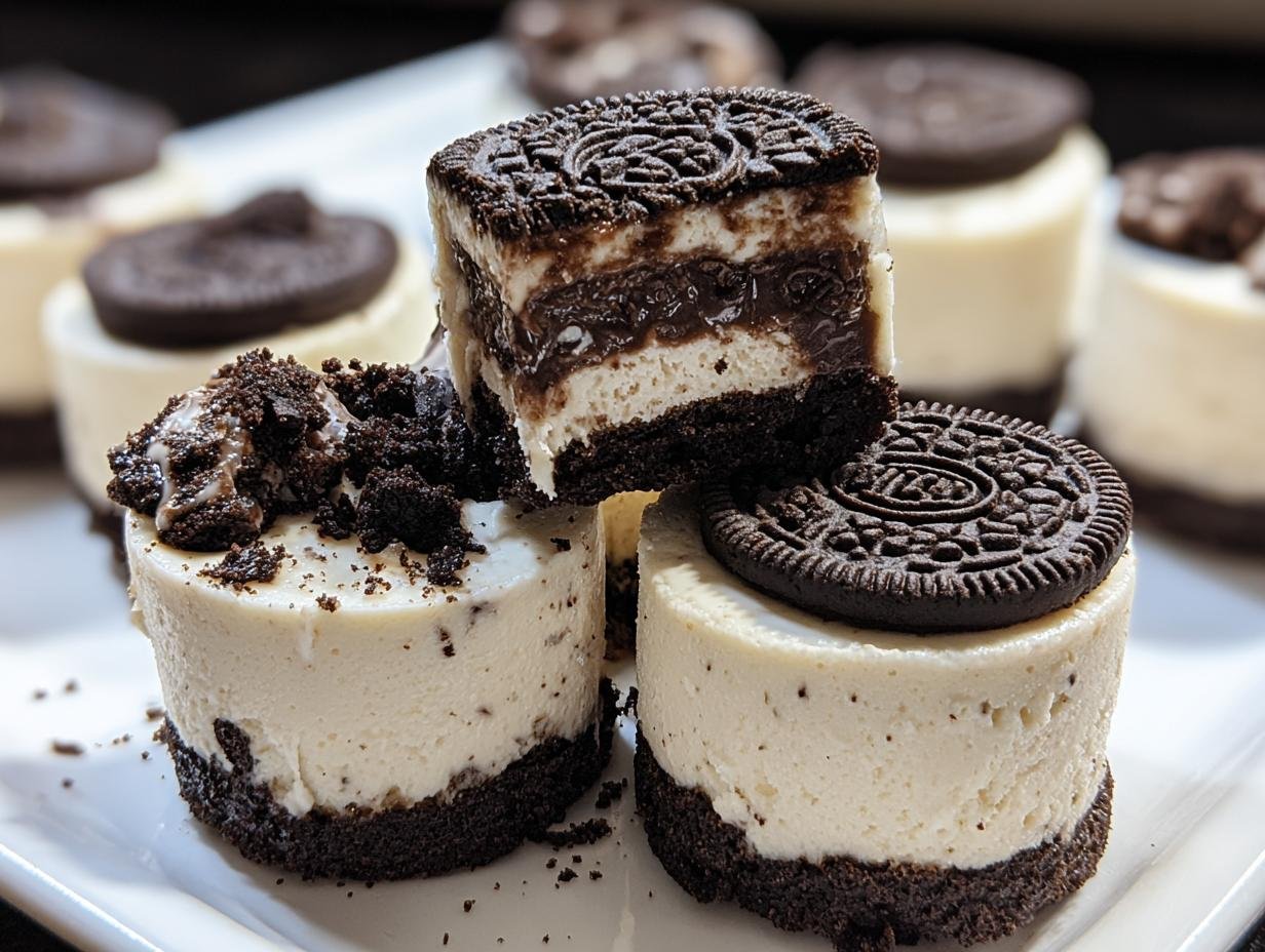 Amazing Mini Oreo Cheesecakes: 18 Cookies! - Mini Oreo Cheesecakes - main visual representation