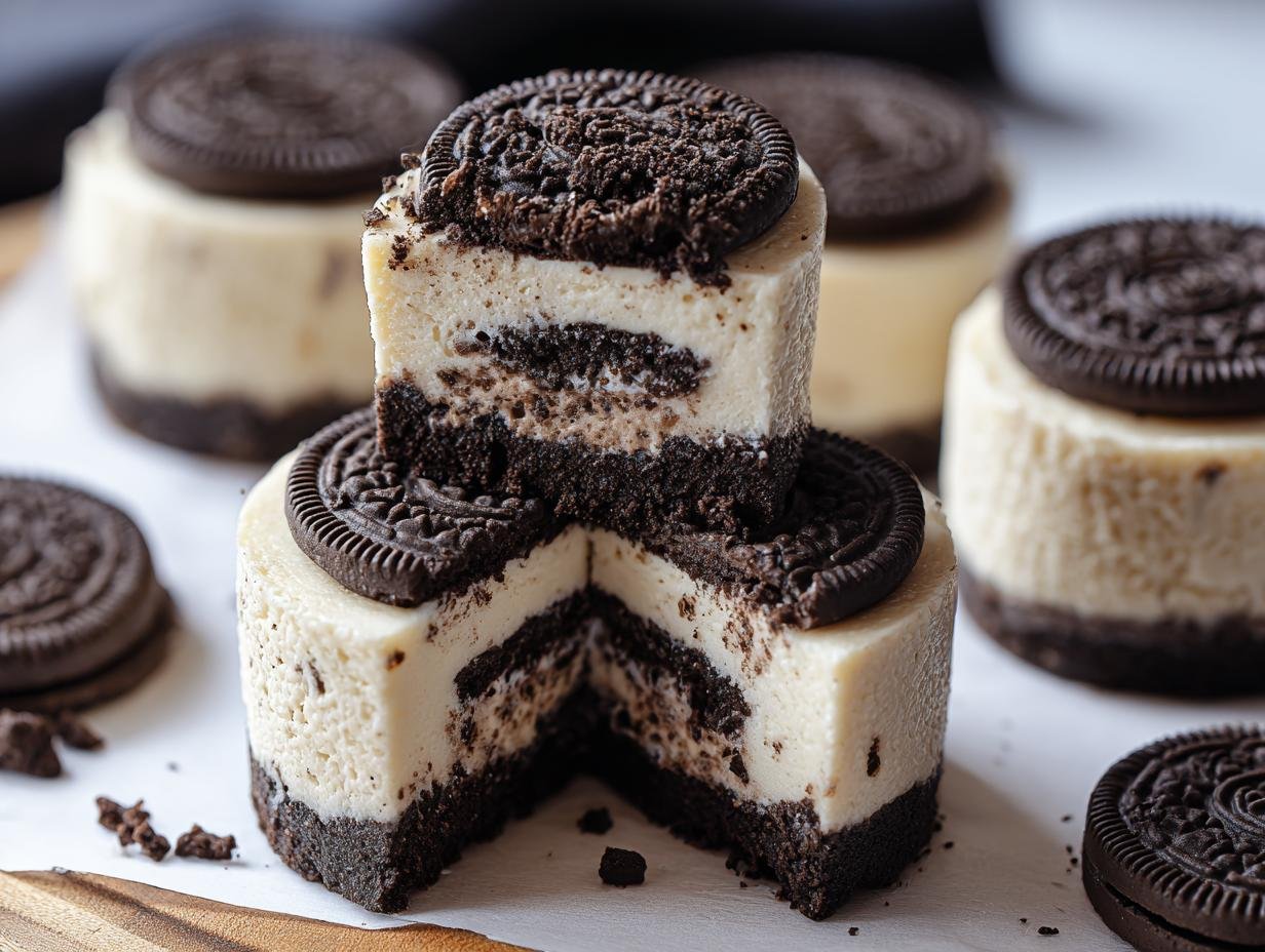 Amazing Mini Oreo Cheesecakes: 18 Cookies! - Mini Oreo Cheesecakes - additional detail