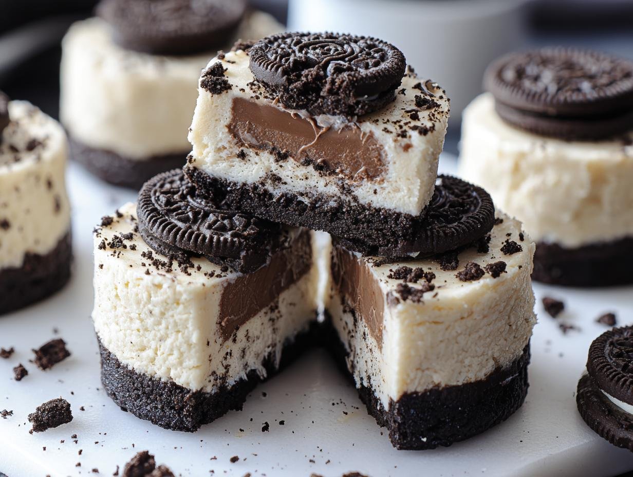 Amazing Mini Oreo Cheesecakes: 18 Cookies!