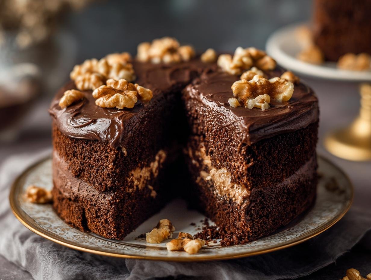 Moist Chocolate Walnut Cake: Best Ever Recipe