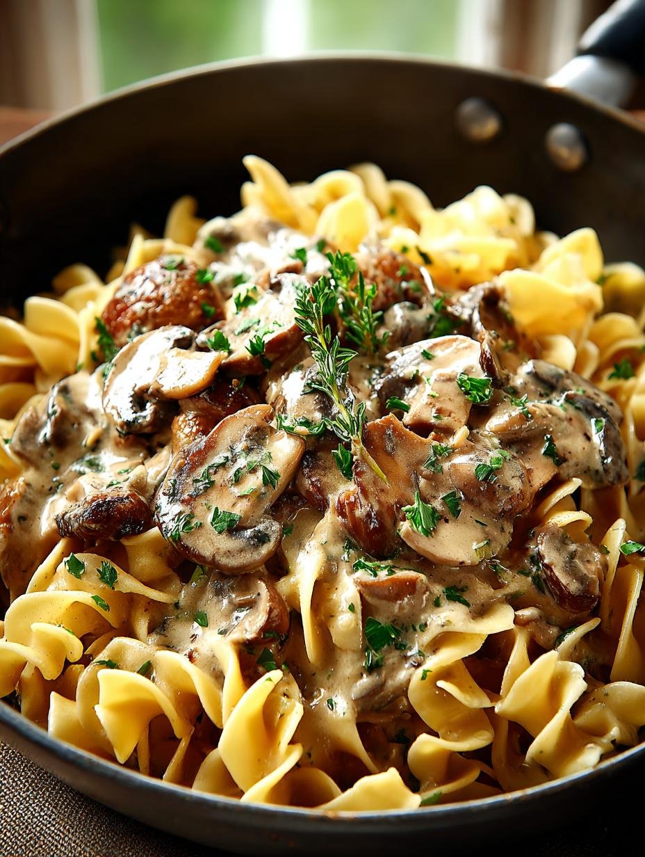 Creamy Mushroom Stroganoff Recipe You’ll Adore - Mushroom Stroganoff - additional detail