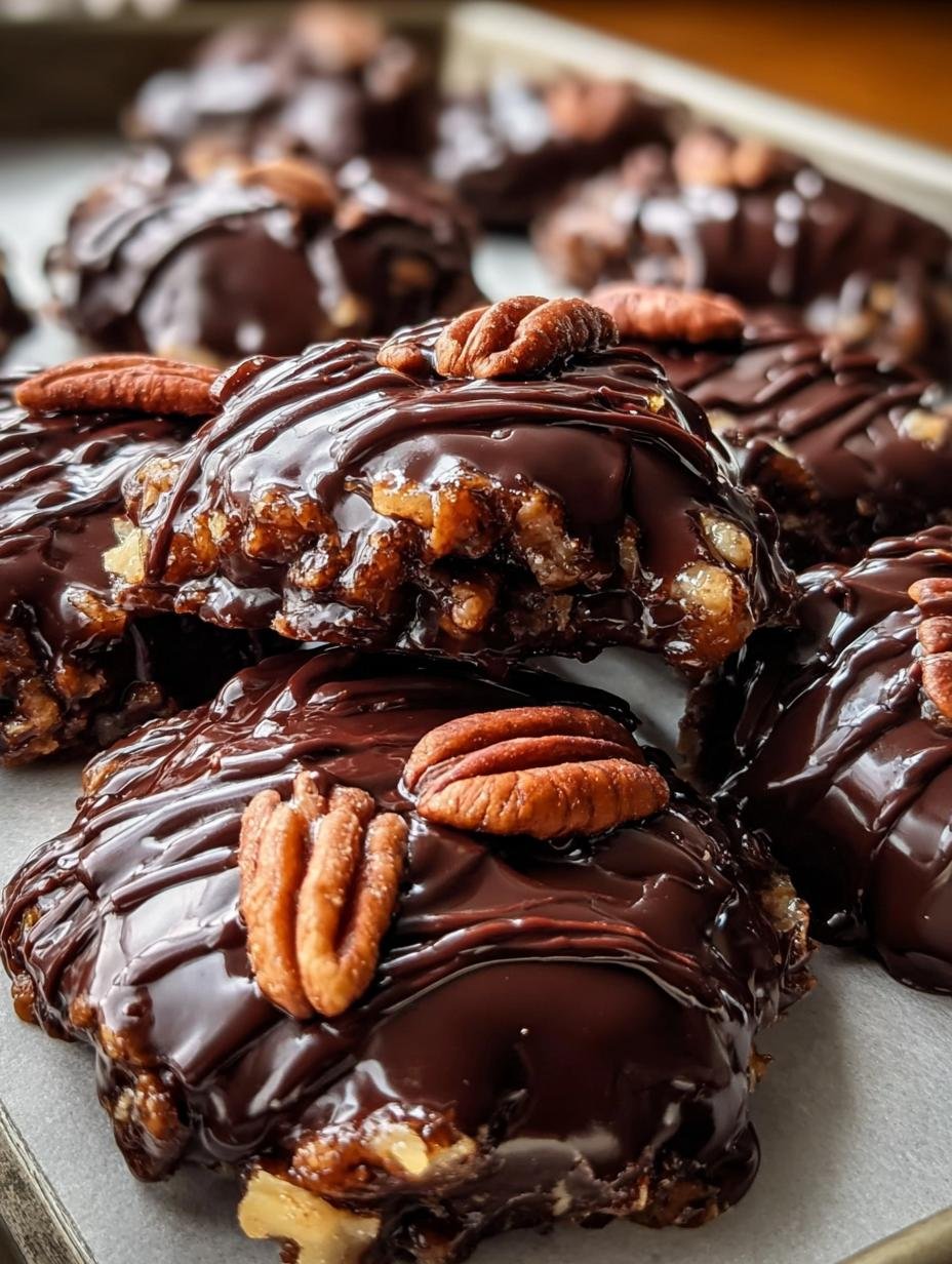 Pecan Caramel Chocolate Clusters