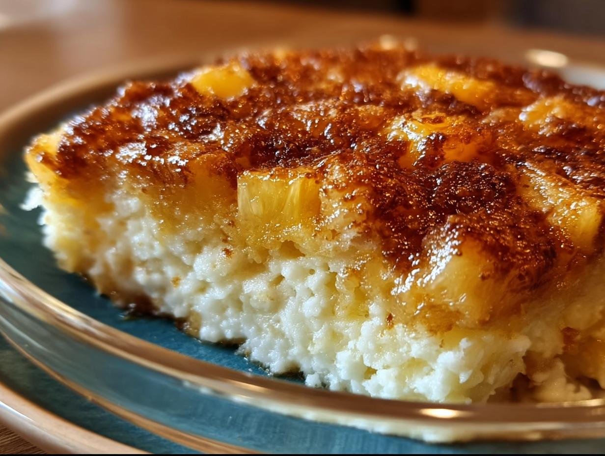 Spectacular Pineapple Cream Cheese Cobbler - Close-up of pineapple cream cheese cobbler ingredients