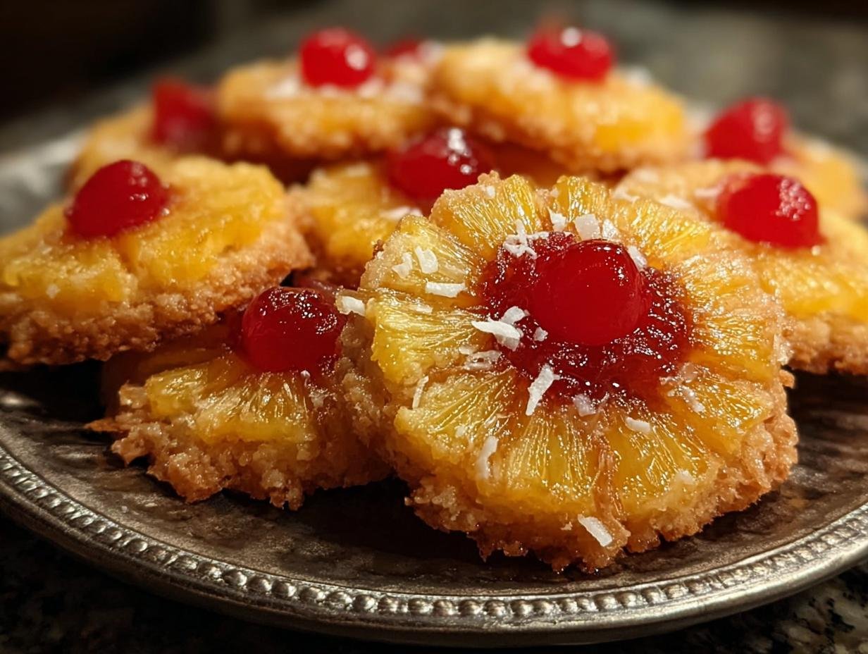 Pineapple Upside Sugar Cookies: Divine Tropical Treat - Pineapple Upside Sugar Cookies - additional detail