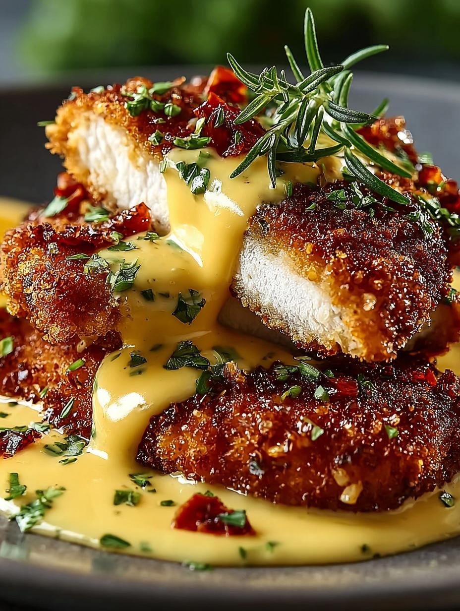 Pretzel-Crusted Chicken with Creamy Mustard Sauce Recipe - Pretzel%e2%80%91crusted Chicken with Creamy - additional detail