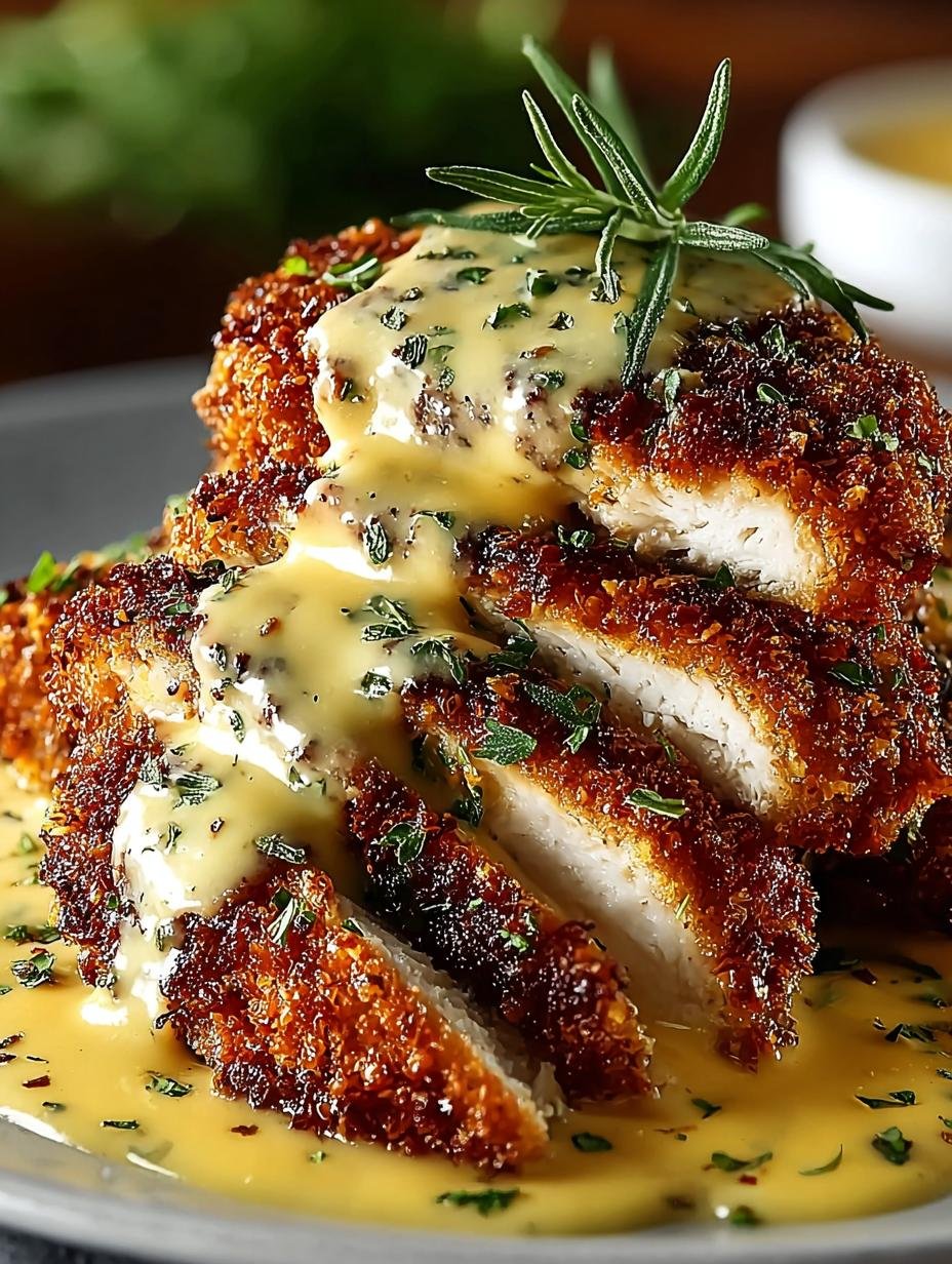 Pretzelcrusted Chicken with Creamy