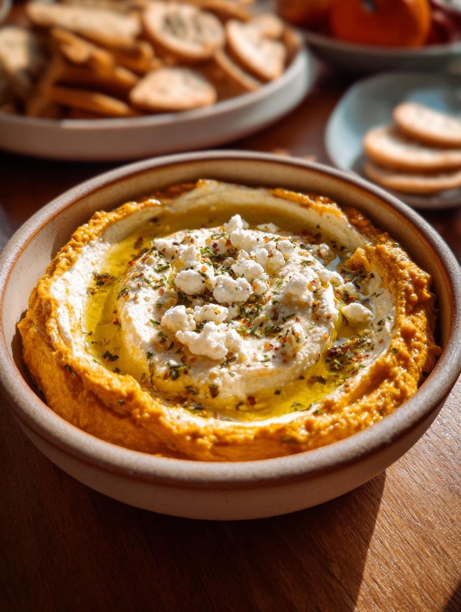 Amazing Pumpkin Whipped Feta Dip in 10 Minutes - Pumpkin Whipped Feta Dip - main visual representation