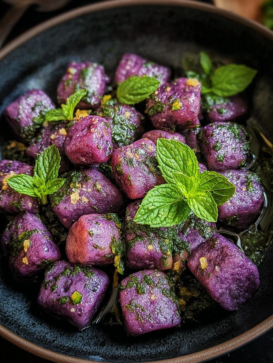 Purple Sweet Potato Gnocchi