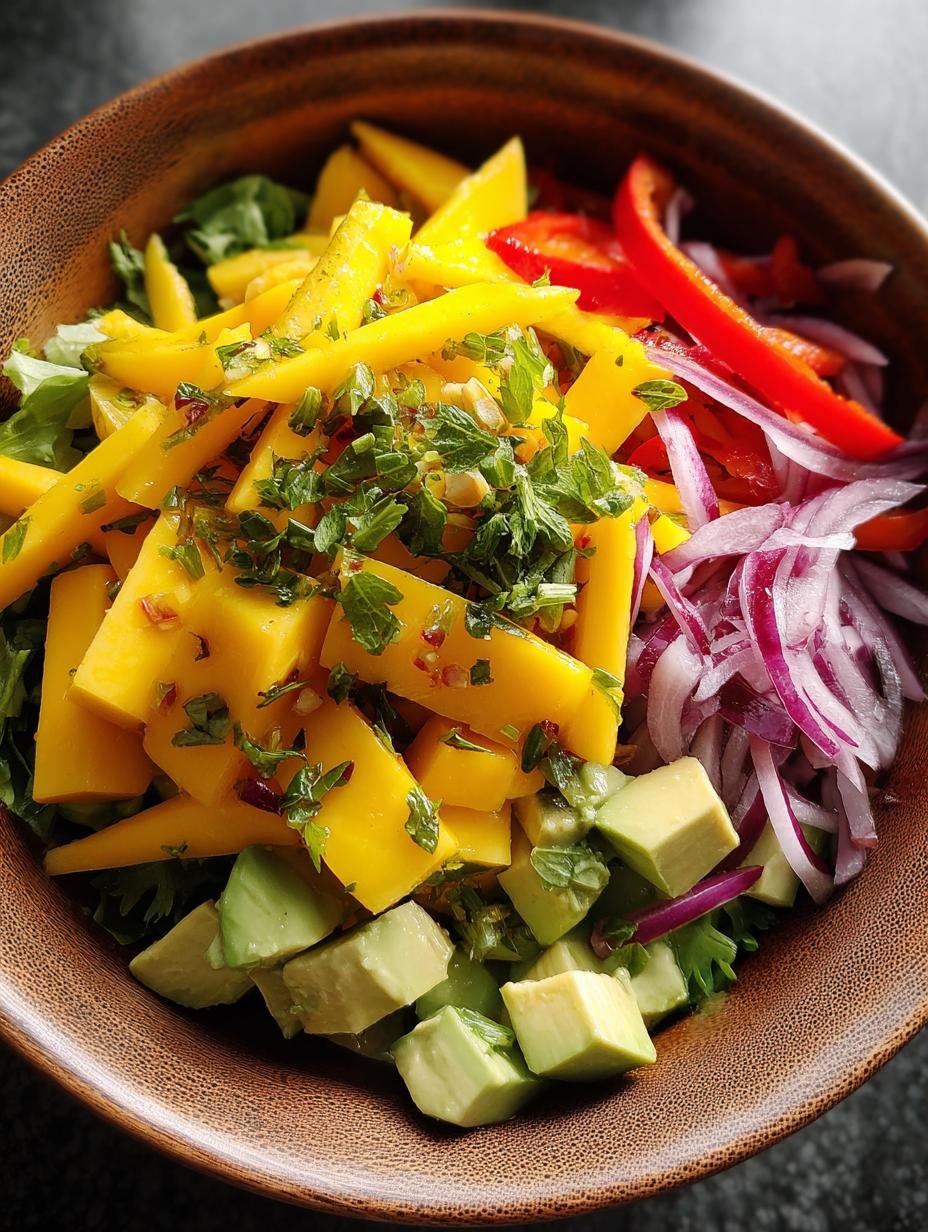 Refreshing Healthy Mango Salad: 15 Min Delight
