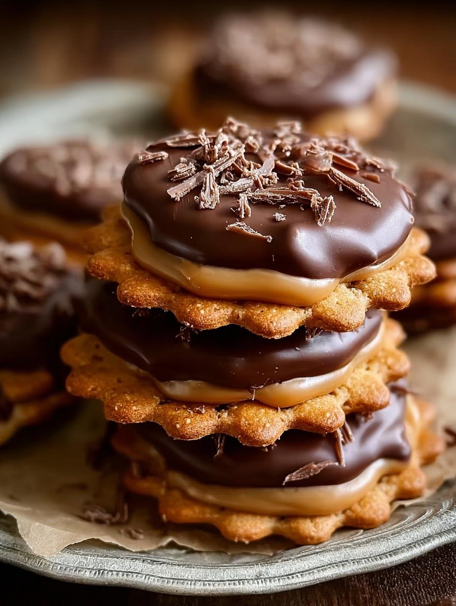 Delicious Rolo Ritz Cookies with gooey caramel and rich chocolate coating, ready to be enjoyed as a sweet and salty treat.