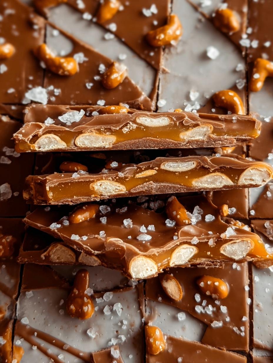 Salted Caramel Pretzel Bark: 1 Amazing Treat - Salted Caramel Pretzel Bark - additional detail