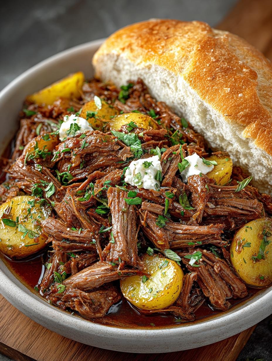 Mouthwatering Slow Cooker Italian Beef for Dinner - Slow Cooker Italian Beef - main visual representation