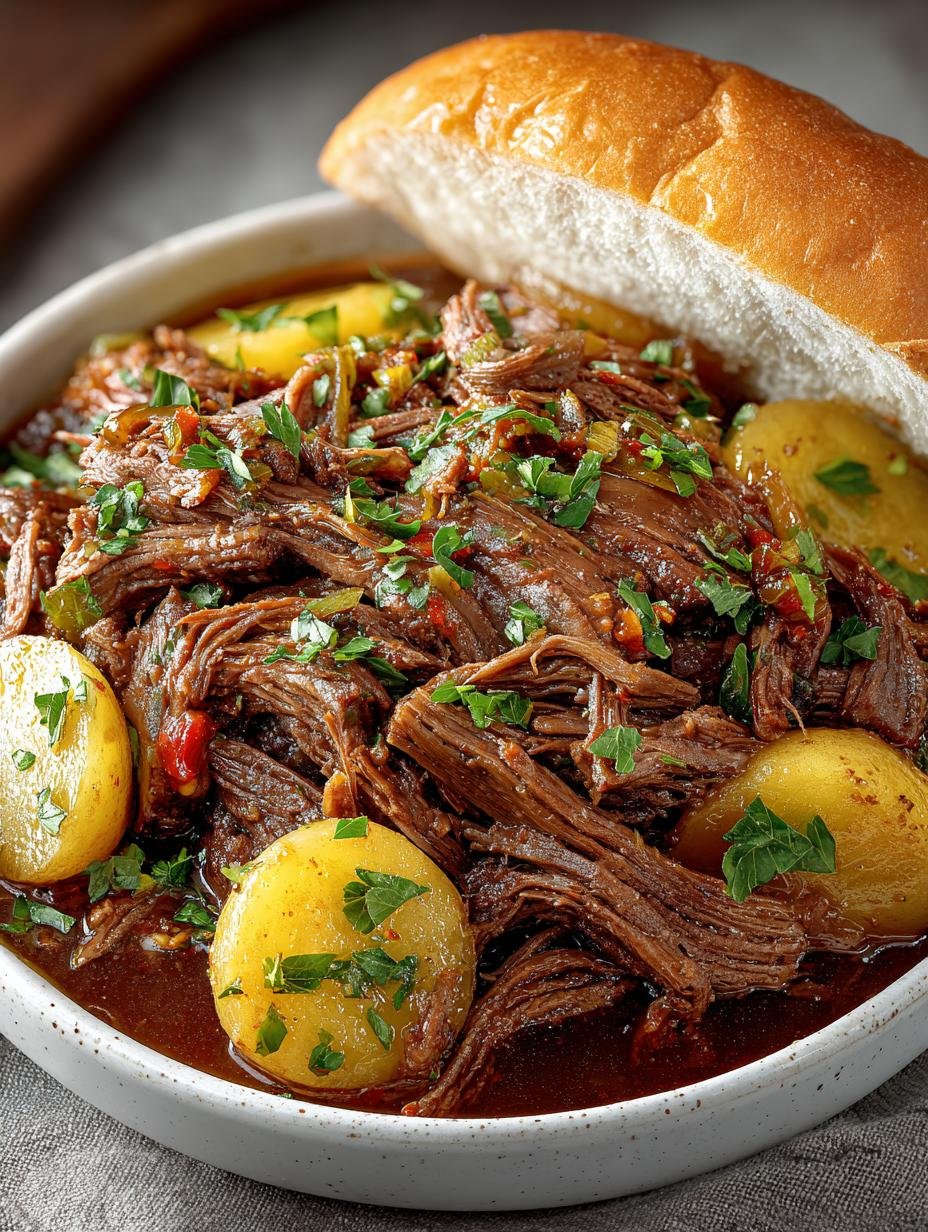 Mouthwatering Slow Cooker Italian Beef for Dinner - Slow Cooker Italian Beef - additional detail