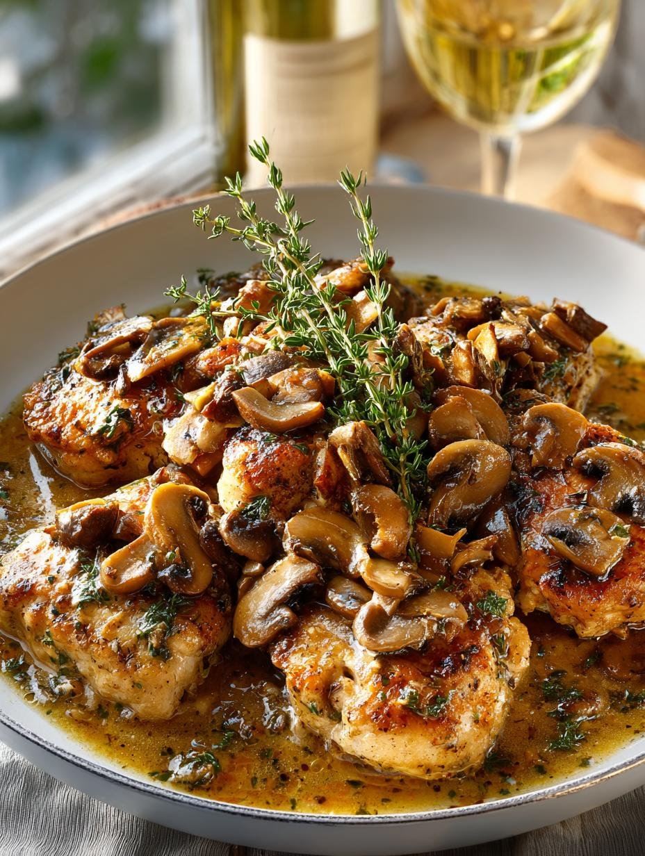 Smothered Chicken Mushroom Wine: A Comforting Delight - Smothered Chicken Mushroom Wine - main visual representation