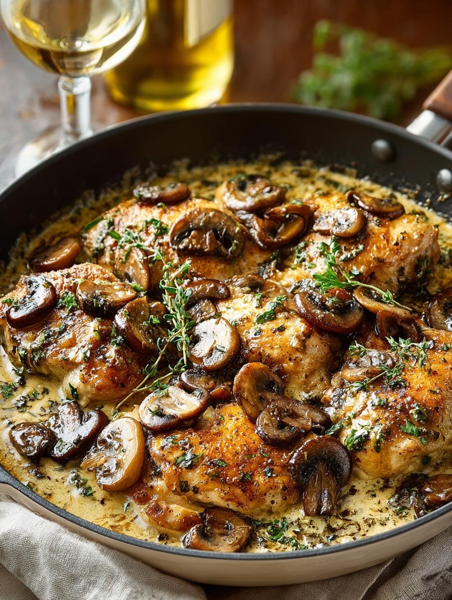 Smothered Chicken Mushroom Wine: A Comforting Delight - Smothered Chicken Mushroom Wine - additional detail