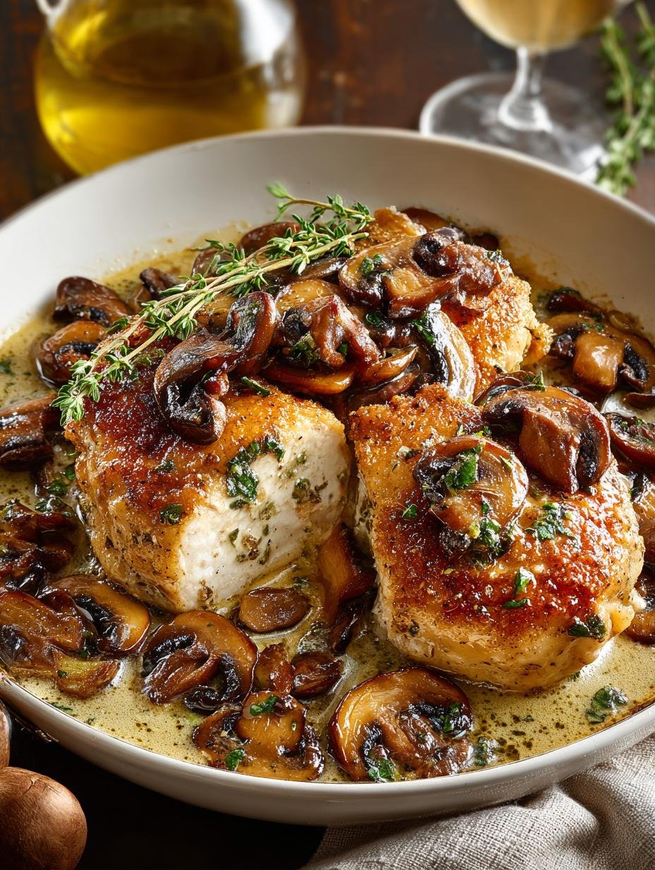 Smothered Chicken Mushroom Wine: A Comforting Delight