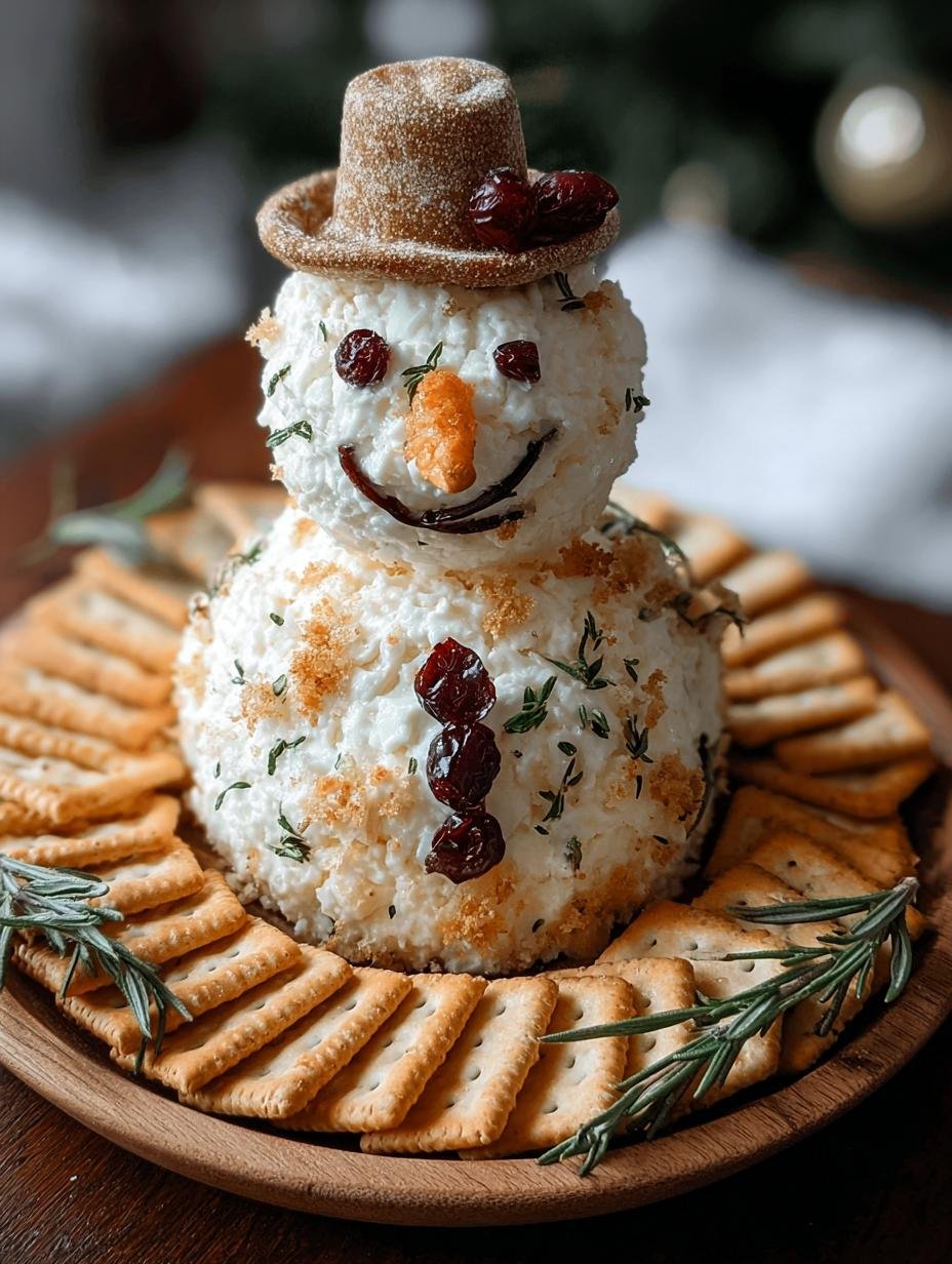 Amazing Snowman Cheese Ball: 1 Magical Recipe - Snowman Cheese Ball - main visual representation
