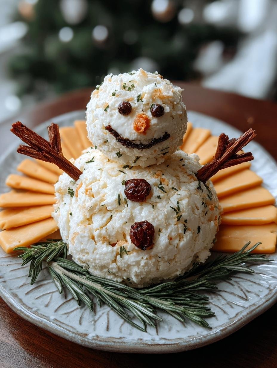 Snowman Cheese Ball