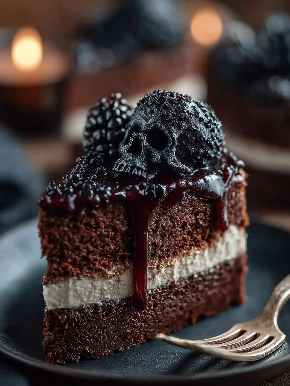 Spooky Black Velvet Halloween Cake Recipe to Dazzle Guests - Spooky Black Velvet Halloween - additional detail