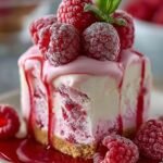 Summer Raspberry Cheesecake Ice