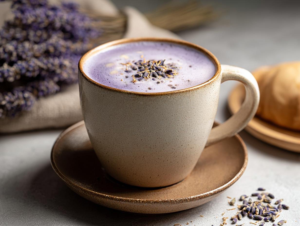 Amazing Taro Latte: Creamy Purple Perfection - Taro Latte - additional detail