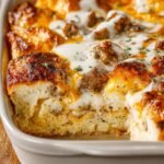 Biscuits Gravy Breakfast Casserole