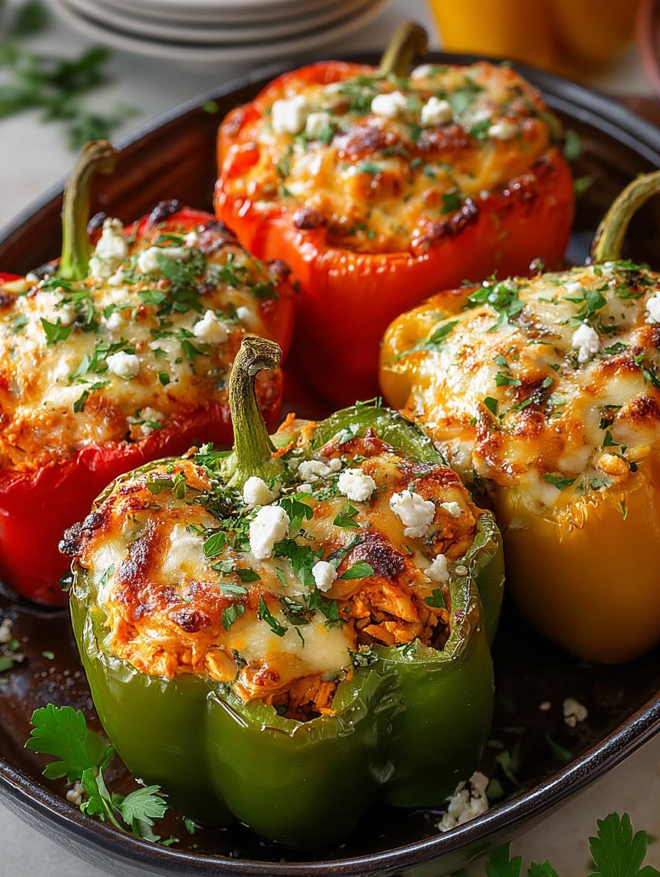 Buffalo Chicken Stuffed Peppers: 5 Irresistible Variations - Buffalo Chicken Stuffed Peppers - additional detail