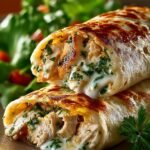 Cheesy Chicken Garlic Wraps