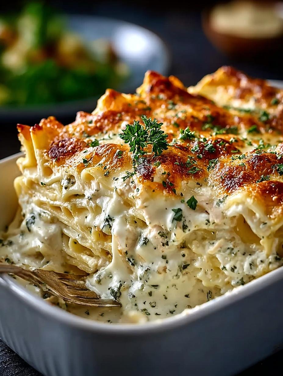 Chicken Alfredo Lasagna: 7 Layers of Creamy Comfort - Chicken Alfredo Lasagna - main visual representation