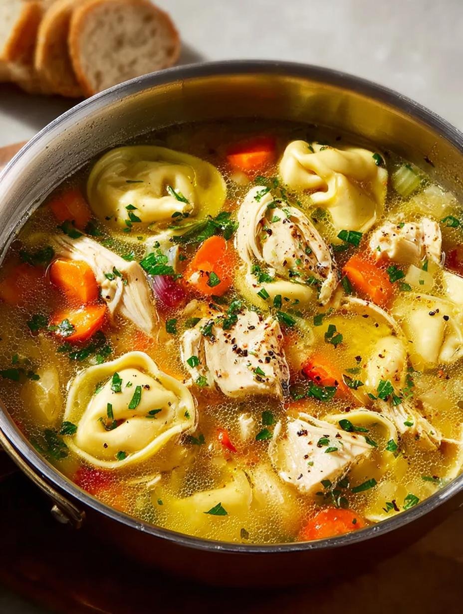 Delicious Chicken Tortellini Soup for Cozy Nights - Chicken Tortellini Soup - main visual representation