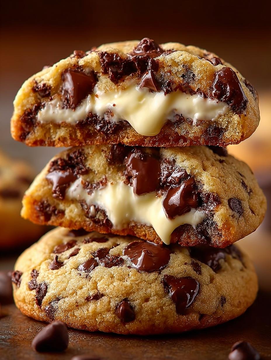Indulge in 24 Divine Chocolate Chip Cheesecake Cookies - Chocolate Chip Cheesecake Cookies - main visual representation