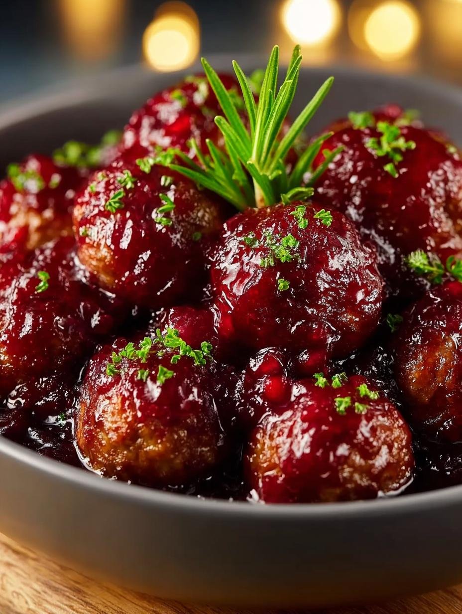 Irresistible Christmas Cranberry Meatballs Recipe