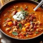 Creamy Turkey Pumpkin Chili
