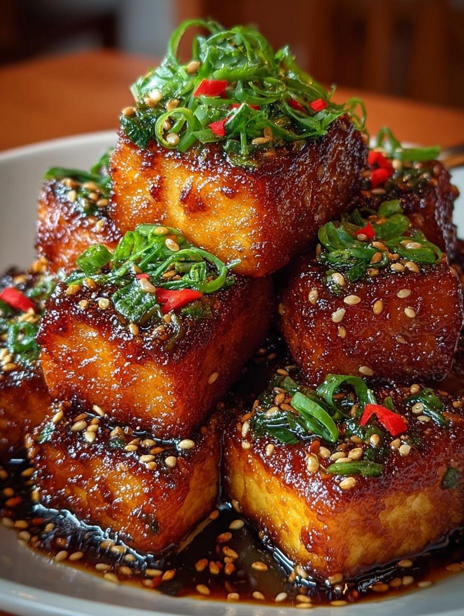 Crispy Honey Garlic Tofu