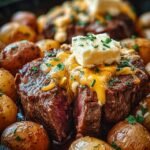 Crockpot Loaded Steak Potato