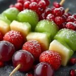 Festive Christmas Fruit Skewers